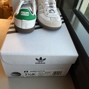 Adidas Kids Samba Sneakers - Green and White